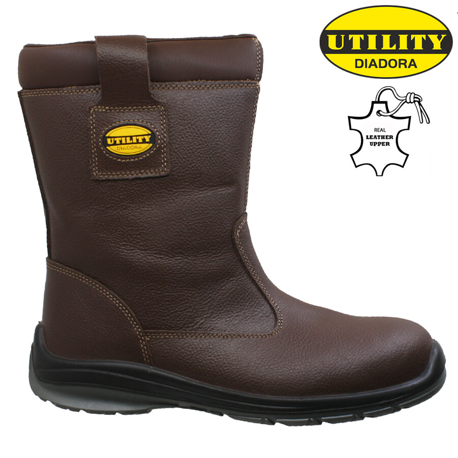 steel toe cap pull on boots